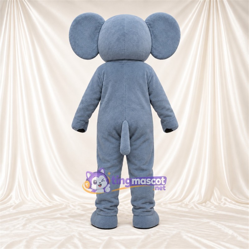 Maskottchenkostüm Elefant – blau – Ohreninnenseiten (rosa); Stoßzähne (weiß) Maskottchenkostüm Elefant – blau – Ohreninnenseiten (rosa); Stoßzähne (weiß)