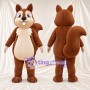 Brown and Cream Squirrel Mascot Costume