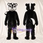 Black and White Skunk Mascot Costume - Curled Tail and White Cheeks