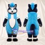 Costume de mascotte Mouffette – bleu / noir / blanc – Chemise