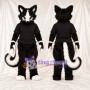 Black and White Skunk Mascot Costume - Black Shirt