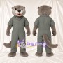 Costume de mascotte Loutre – gris – Combinaison (gris)
