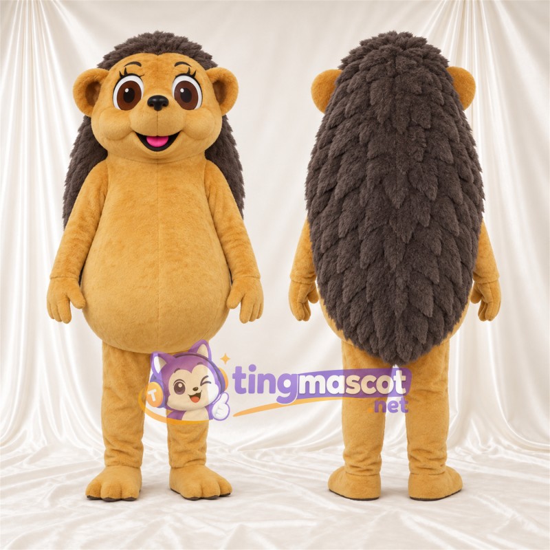 Costume de mascotte Hérisson – jaune / marron