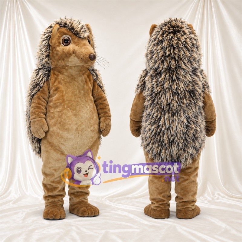 Costume de mascotte Hérisson – marron / brun clair