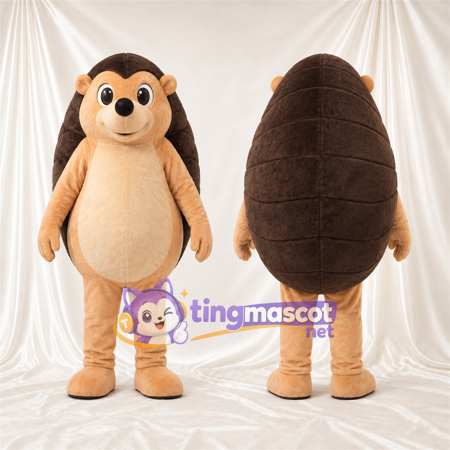 Costume de mascotte Hérisson – brun clair / marron Costume de mascotte Hérisson – brun clair / marron