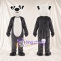 Black and White Lemur Mascot Costume - White Belly and White Tail Tip