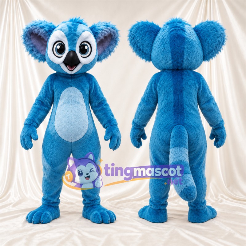 Maskottchenkostüm Lemur – blau