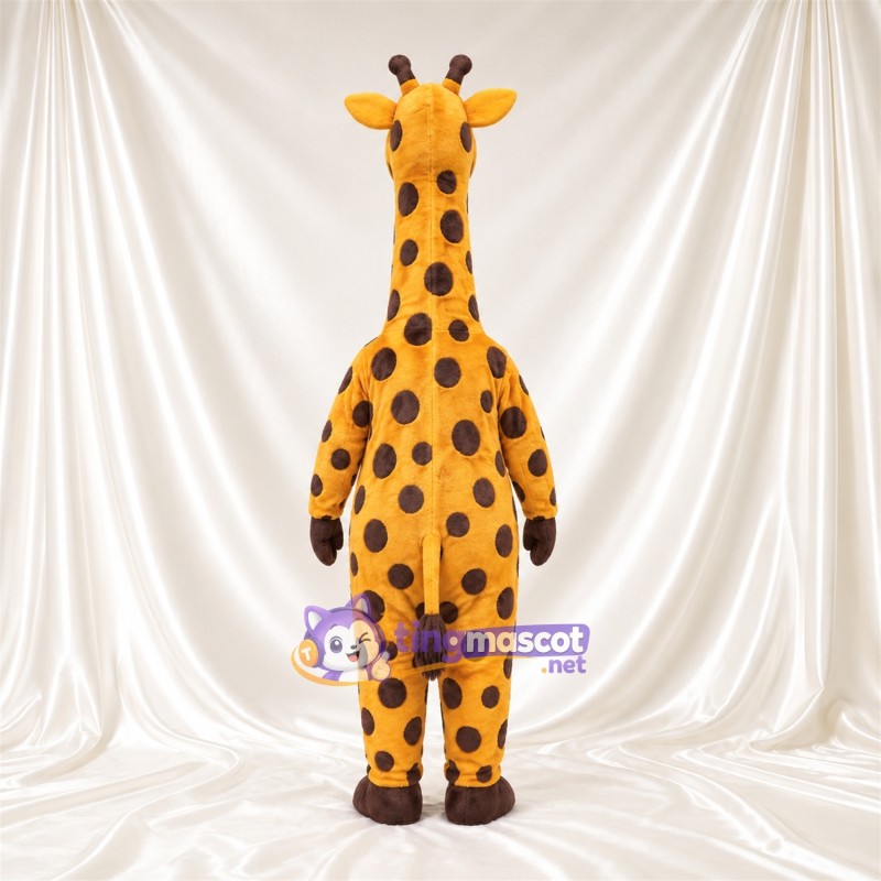 Maskottchenkostüm Giraffe – gelb / braun – Bauch (weiß); Flecken Maskottchenkostüm Giraffe – gelb / braun – Bauch (weiß); Flecken