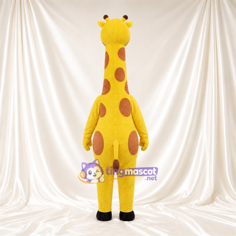Maskottchenkostüm Giraffe – gelb / braun – Langer Hals; Flecken Maskottchenkostüm Giraffe – gelb / braun – Langer Hals; Flecken