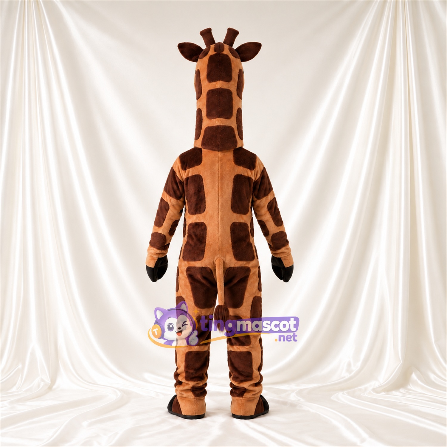 Maskottchenkostüm Giraffe – braun / creme – Bauch (creme); Flecken Maskottchenkostüm Giraffe – braun / creme – Bauch (creme); Flecken