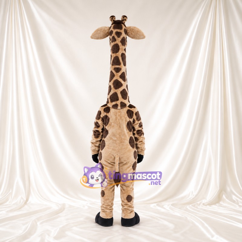 Maskottchenkostüm Giraffe – braun / creme – Bauch (creme); Gesicht Maskottchenkostüm Giraffe – braun / creme – Bauch (creme); Gesicht
