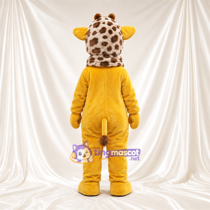 Costume de mascotte Girafe – jaune / marron – Chapeau; Écharpe Costume de mascotte Girafe – jaune / marron – Chapeau; Écharpe