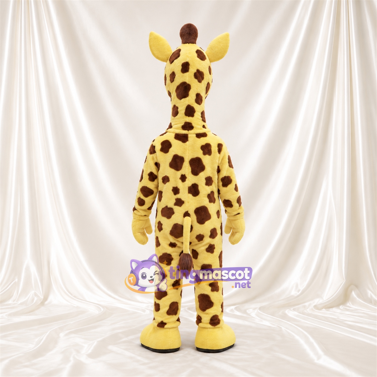 Costume de mascotte Girafe – jaune / marron – Lunettes de soleil Costume de mascotte Girafe – jaune / marron – Lunettes de soleil
