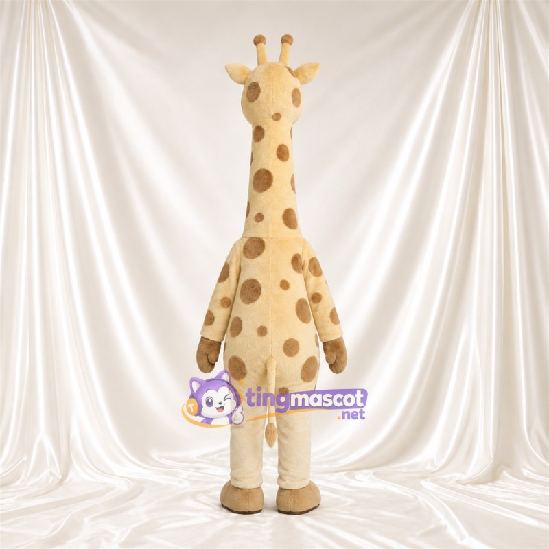 Maskottchenkostüm Giraffe – braun / creme – Langer Hals; Flecken Maskottchenkostüm Giraffe – braun / creme – Langer Hals; Flecken