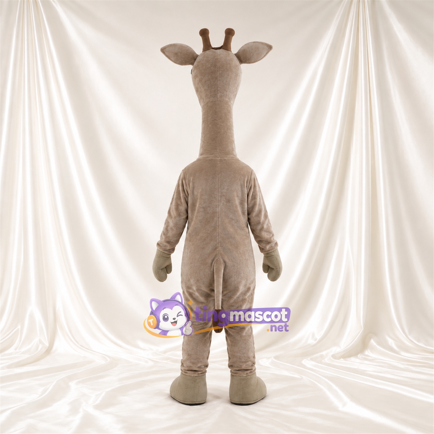 Costume de mascotte Girafe – brun clair Costume de mascotte Girafe – brun clair