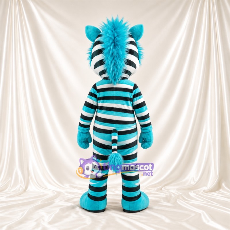 Costume de mascotte Licorne – bleu canard – Rayures Costume de mascotte Licorne – bleu canard – Rayures