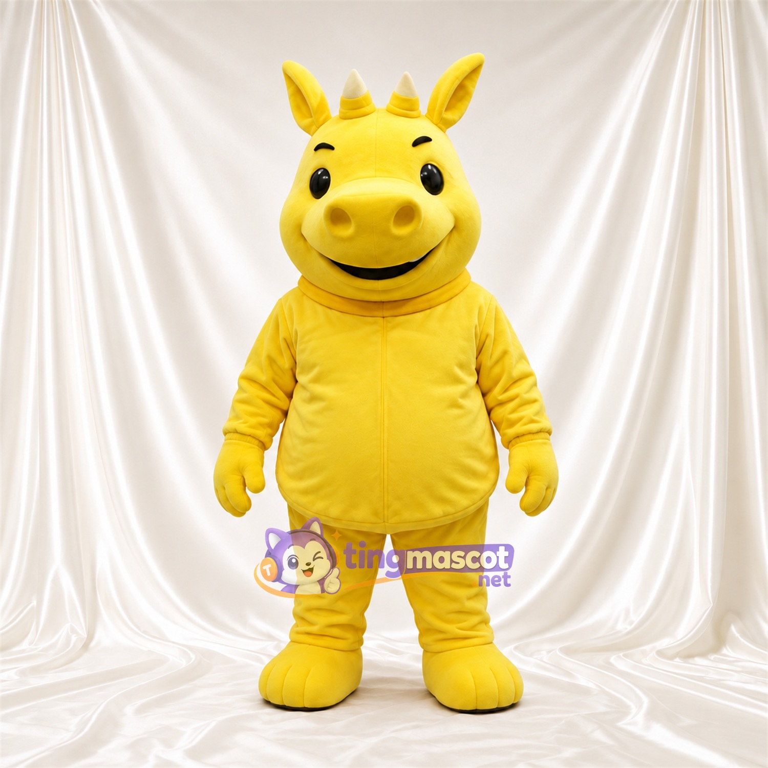 Costume de mascotte Vache – jaune – Tenue (jaune)