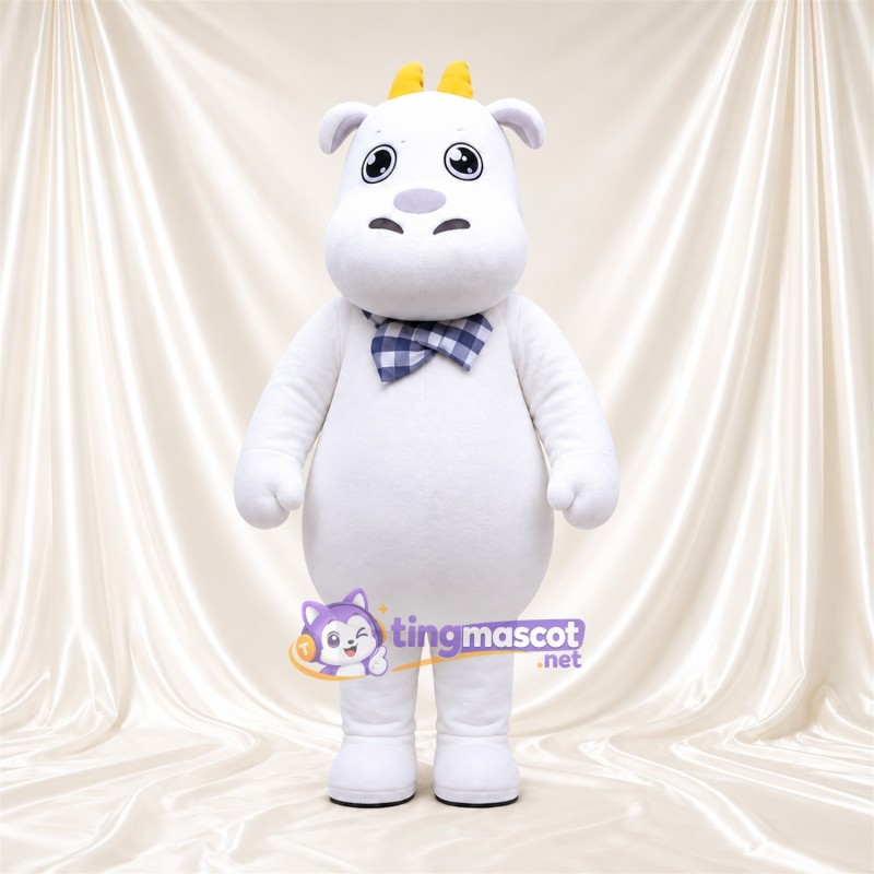 Costume de mascotte Vache – blanc – Bandana Costume de mascotte Vache – blanc – Bandana