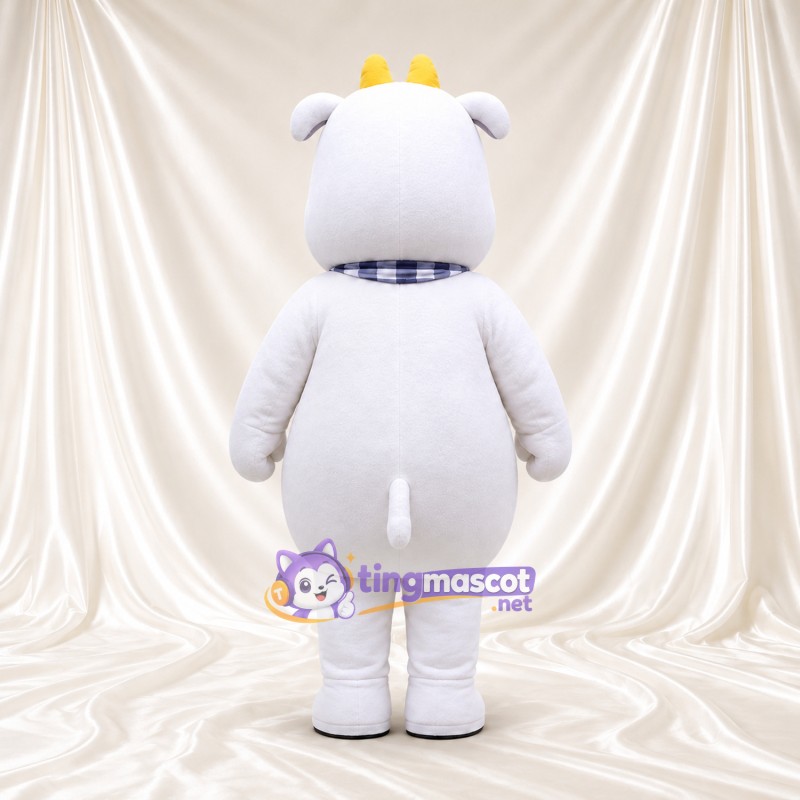 Costume de mascotte Vache – blanc – Bandana Costume de mascotte Vache – blanc – Bandana