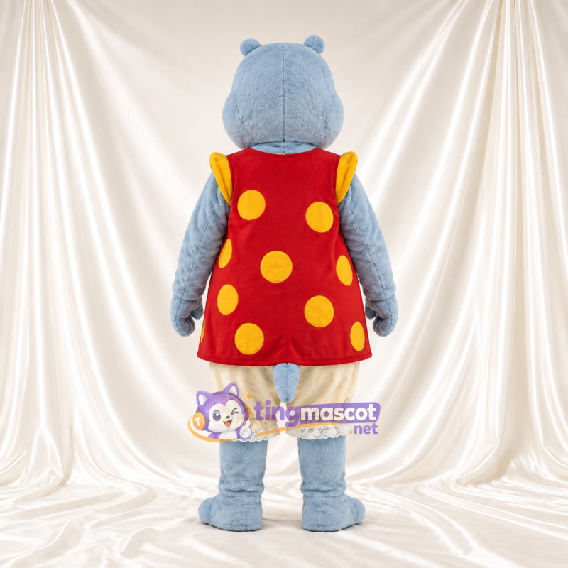 Costume de mascotte Hippopotame – bleu – Robe Costume de mascotte Hippopotame – bleu – Robe