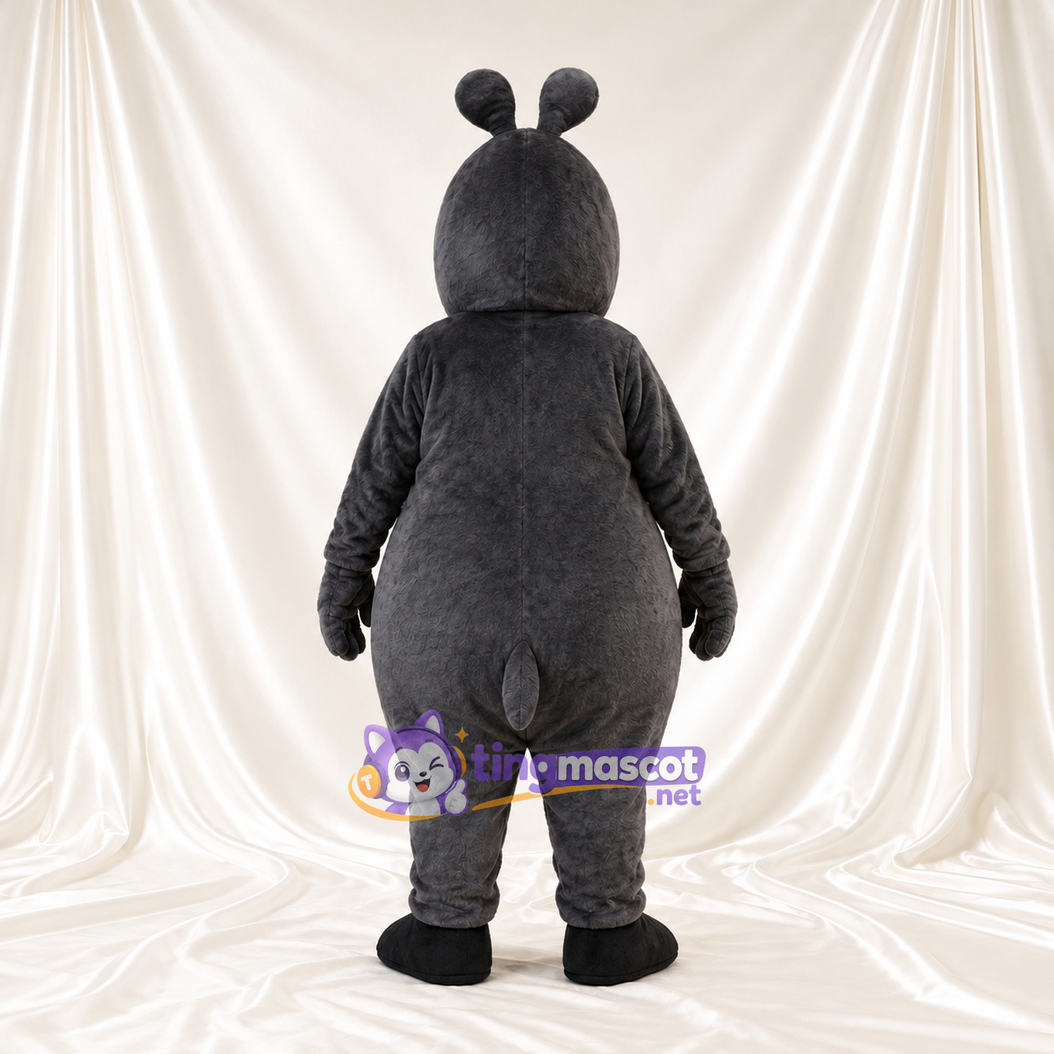 Black Hippopotamus Mascot Costume Black Hippopotamus Mascot Costume