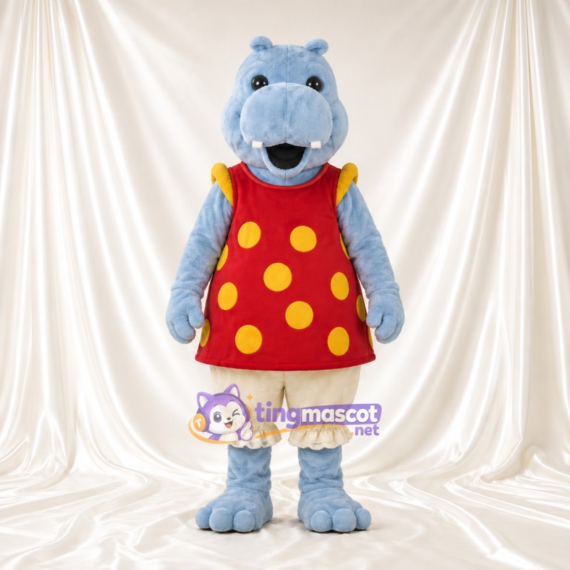 Costume de mascotte Hippopotame – bleu – Robe Costume de mascotte Hippopotame – bleu – Robe