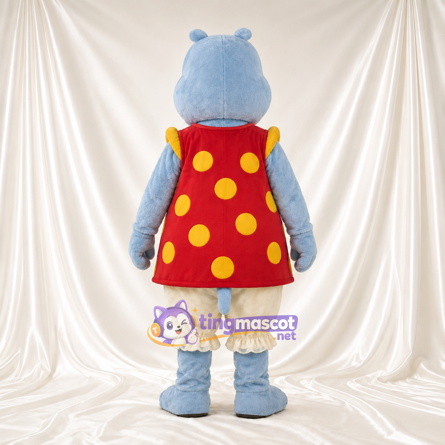 Costume de mascotte Hippopotame – bleu – Robe Costume de mascotte Hippopotame – bleu – Robe