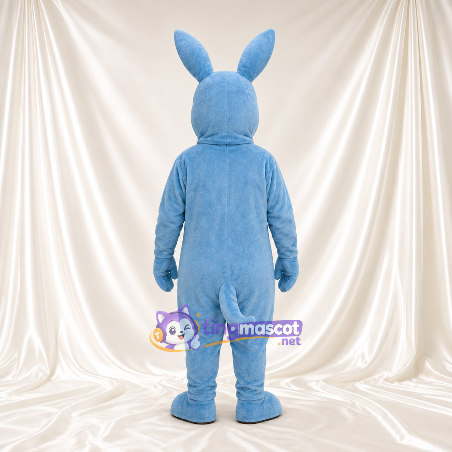 Blue Kangaroo Mascot Costume - Tan Belly and Front Pouch Blue Kangaroo Mascot Costume - Tan Belly and Front Pouch