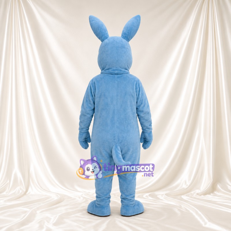 Blue Kangaroo Mascot Costume - Tan Belly and Front Pouch Blue Kangaroo Mascot Costume - Tan Belly and Front Pouch