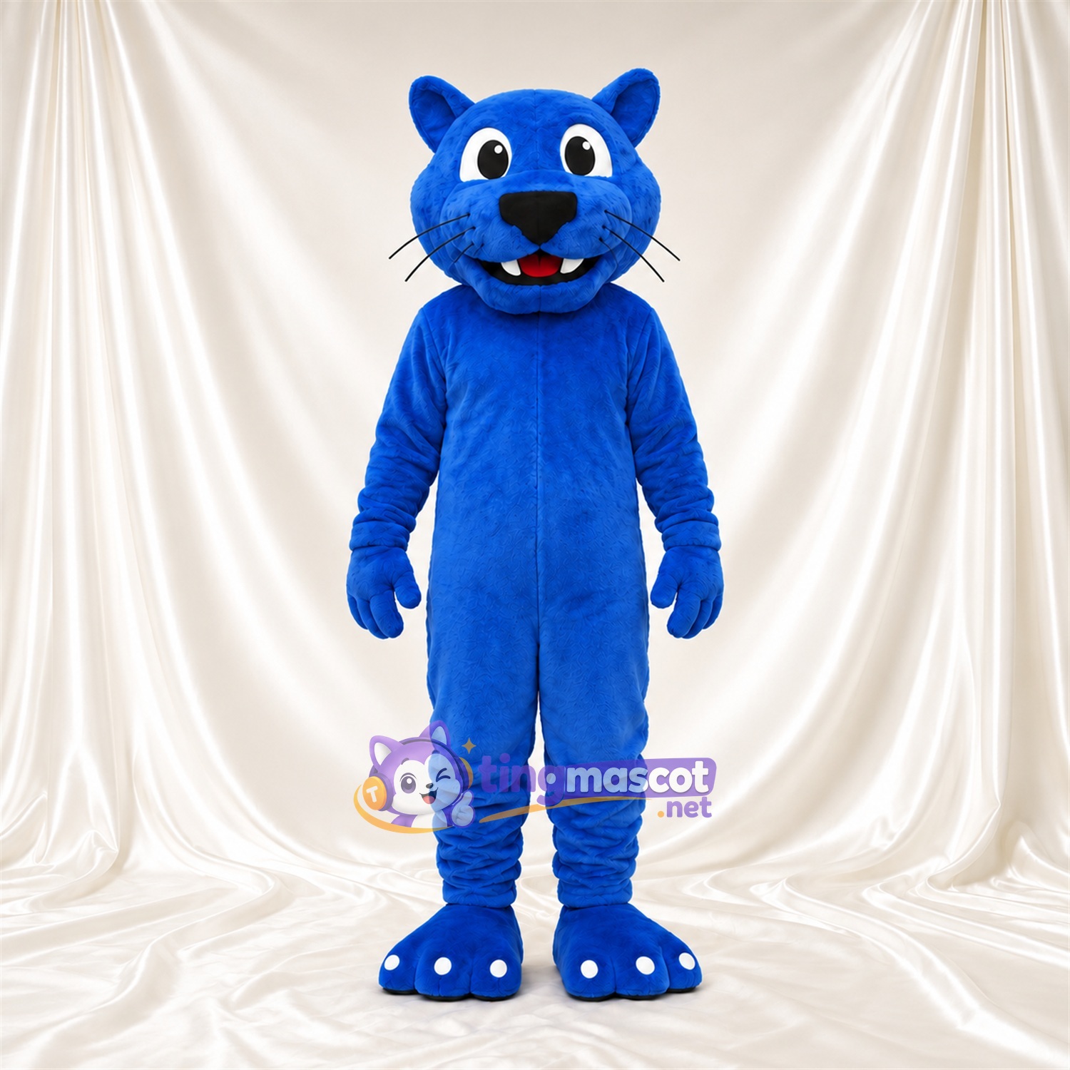 Costume de mascotte Chat sauvage – bleu Costume de mascotte Chat sauvage – bleu