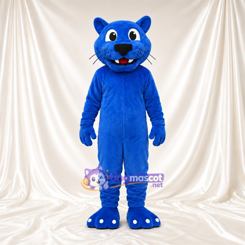 Costume de mascotte Chat sauvage – bleu Costume de mascotte Chat sauvage – bleu