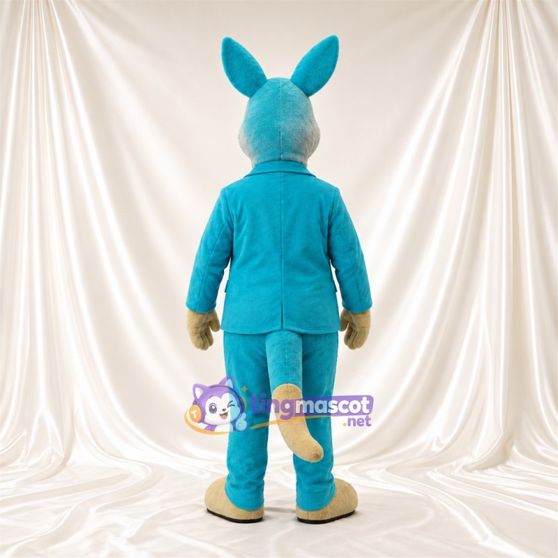 Teal Kangaroo Mascot Costume - Teal Suit Teal Kangaroo Mascot Costume - Teal Suit