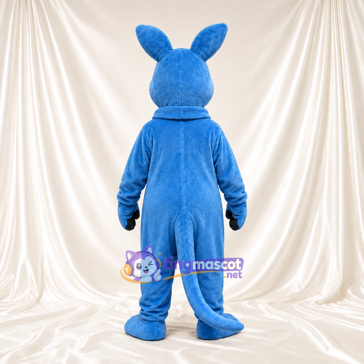Blue Kangaroo Mascot Costume - Blue Jumpsuit Blue Kangaroo Mascot Costume - Blue Jumpsuit