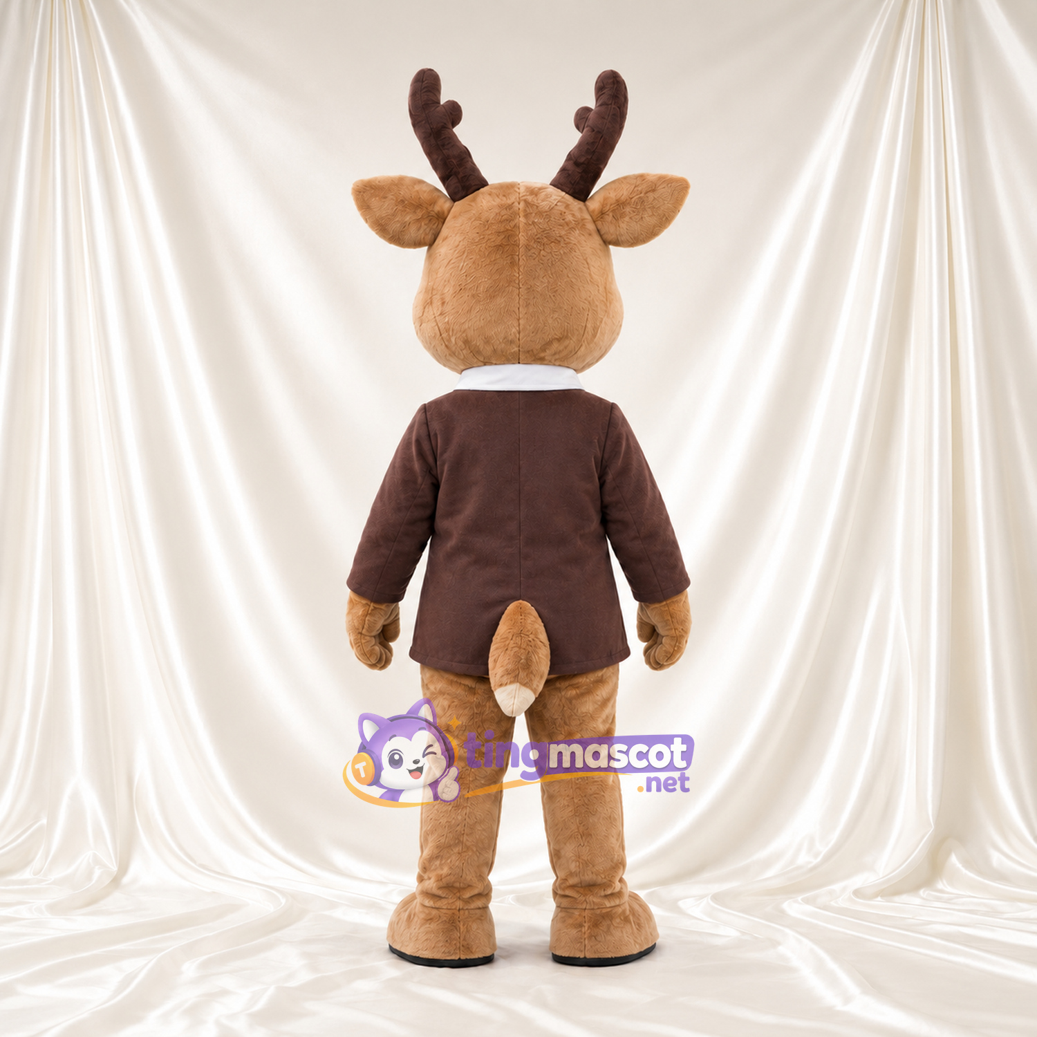 Costume de mascotte Cerf – marron – Veste (marron); Cravate Costume de mascotte Cerf – marron – Veste (marron); Cravate