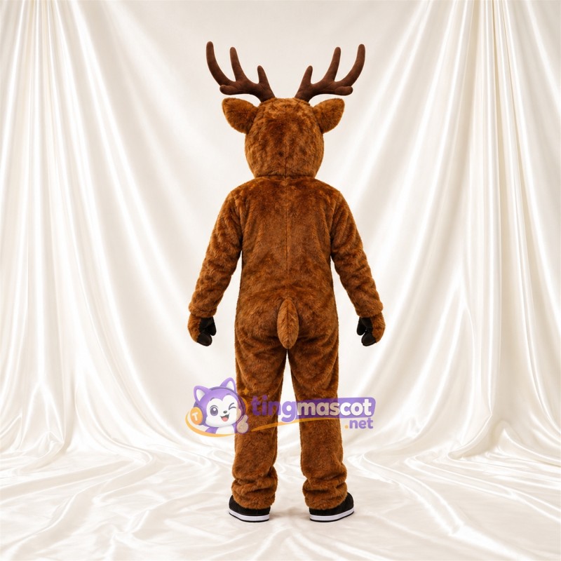 Costume de mascotte Cerf – marron – Bois (marron); Sabots (noir) Costume de mascotte Cerf – marron – Bois (marron); Sabots (noir)