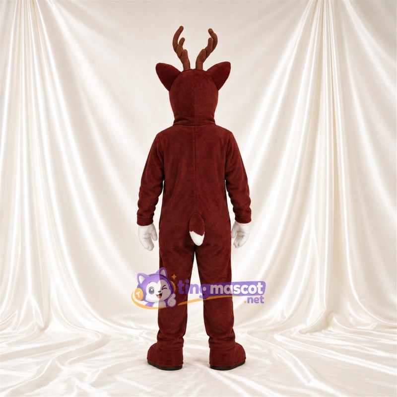 Maskottchenkostüm Hirsch – bordeauxrot Maskottchenkostüm Hirsch – bordeauxrot