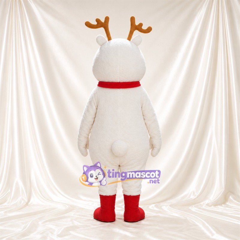 Costume de mascotte Renne – blanc Costume de mascotte Renne – blanc