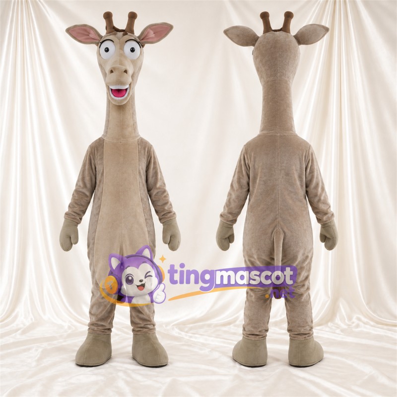 Costume de mascotte Girafe – brun clair
