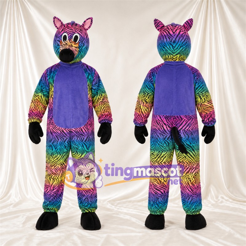 Maskottchenkostüm Wildkatze – mehrfarbig