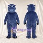 Blue Hippopotamus Mascot Costume - Black Feet and Round Muzzle