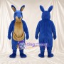 Blue Kangaroo Mascot Costume - Tan Belly and Front Pouch