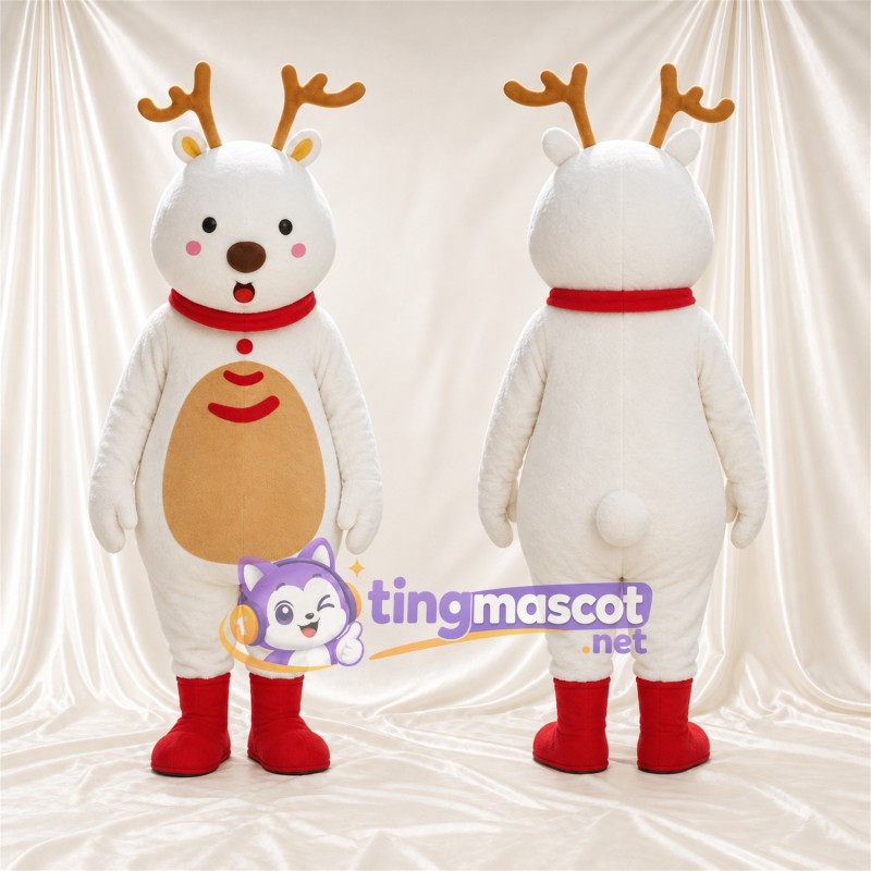 Costume de mascotte Renne – blanc