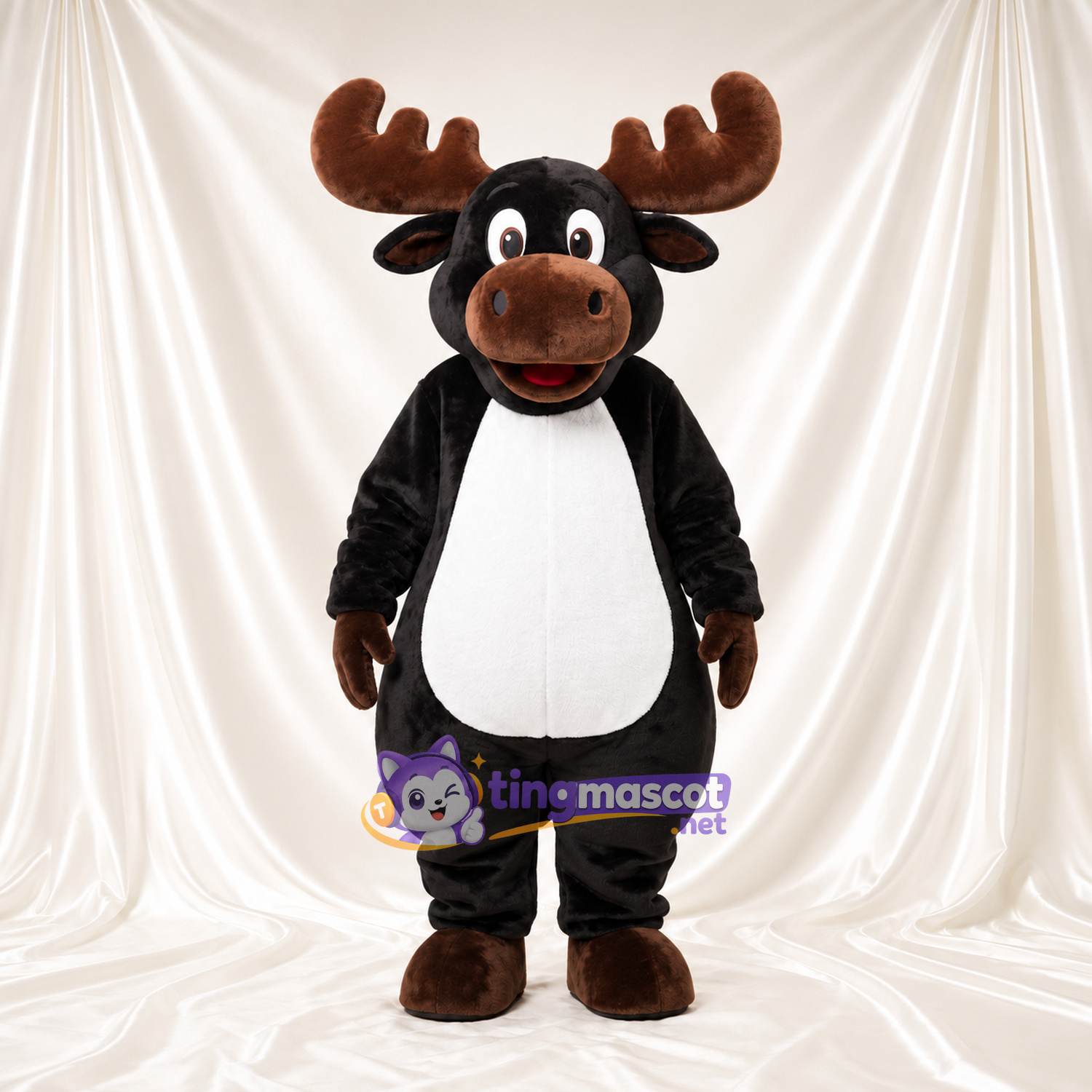 Black Moose Mascot Costume Black Moose Mascot Costume