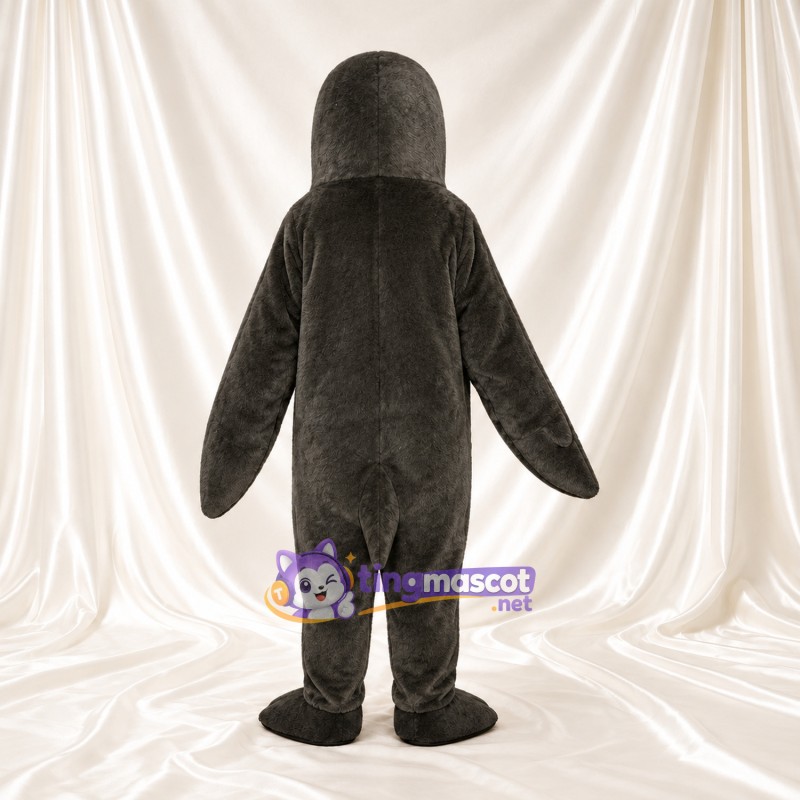 Black and White Penguin Mascot Costume - Black Feet and Black Beak