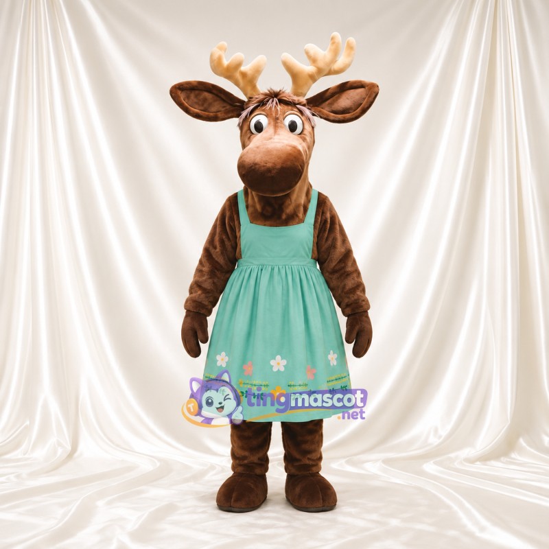 Costume de mascotte Élan – marron – Tablier