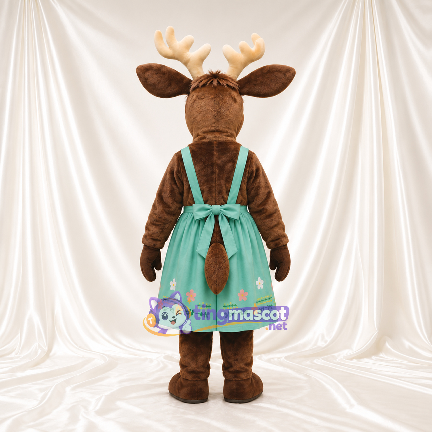 Costume de mascotte Élan – marron – Tablier Costume de mascotte Élan – marron – Tablier