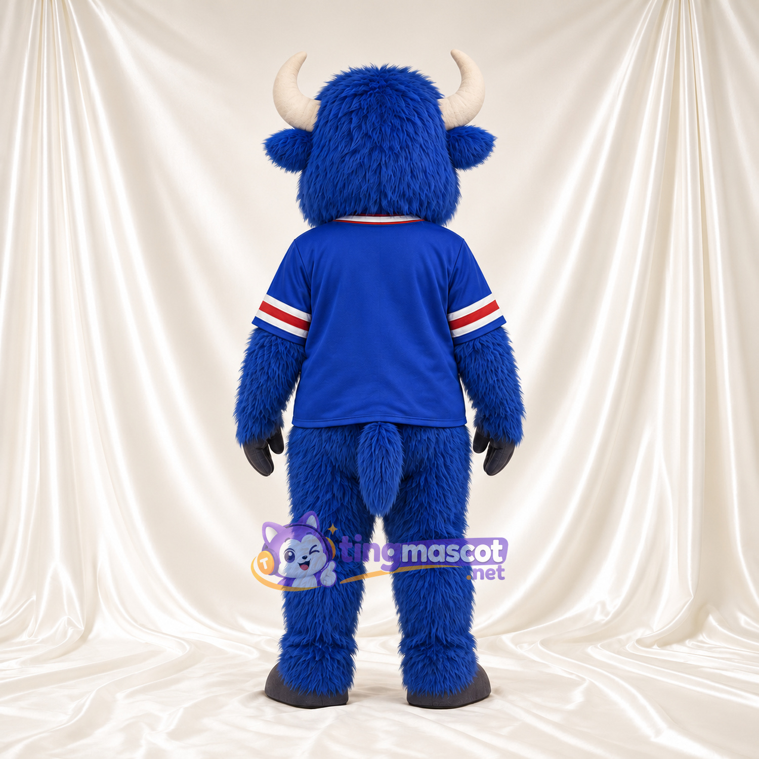 Maskottchenkostüm Stier – blau – Hemd Maskottchenkostüm Stier – blau – Hemd