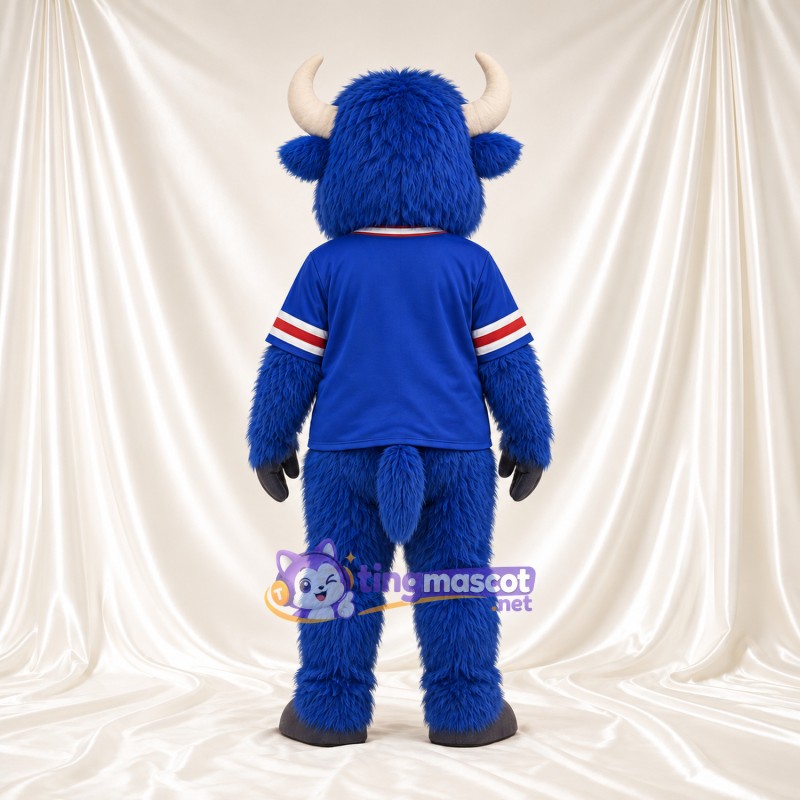 Maskottchenkostüm Stier – blau – Hemd Maskottchenkostüm Stier – blau – Hemd