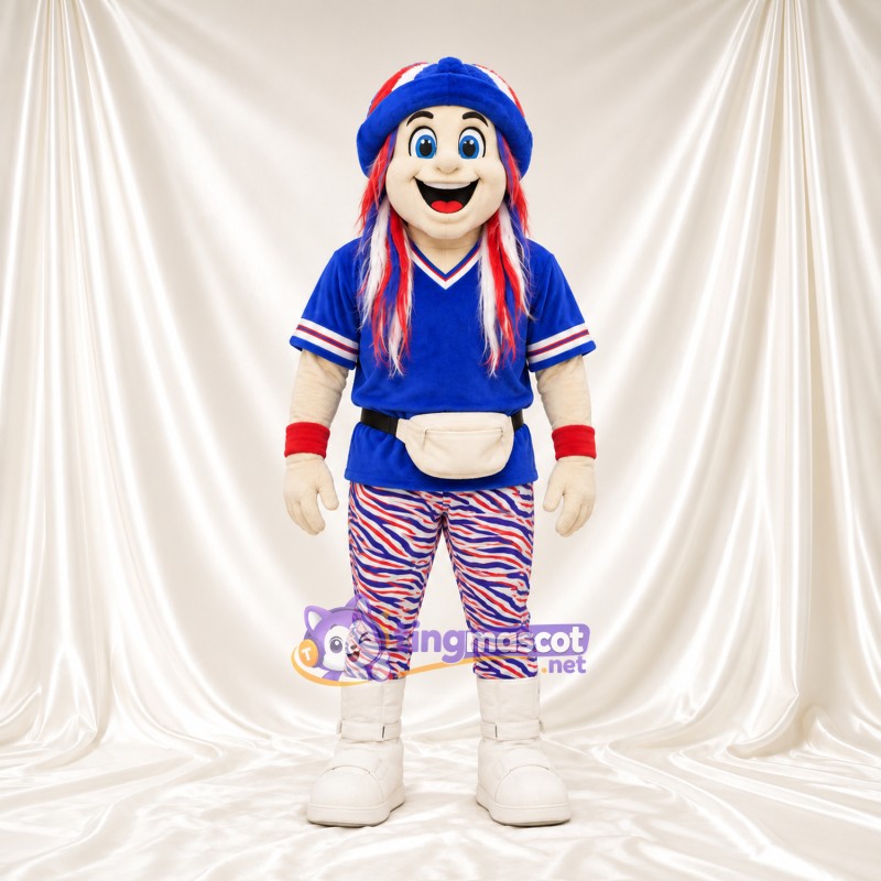 Maskottchenkostüm Clown – blau – Jacke (blau); Hose Maskottchenkostüm Clown – blau – Jacke (blau); Hose