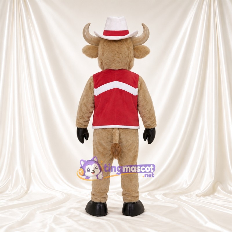 Maskottchenkostüm Büffel – hellbraun – Outfit Maskottchenkostüm Büffel – hellbraun – Outfit